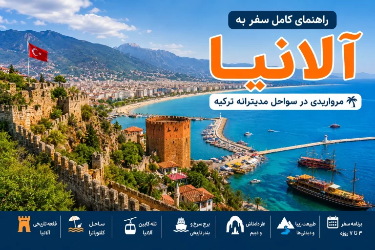راهنمای سفر به آلانیا ۲۰۲۶؛ سواحل، دیدنی‌ها، بهترین مناطق و برنامه سفر