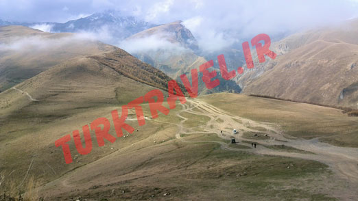 چشمانداز مسیر کوهستانی کازبگی