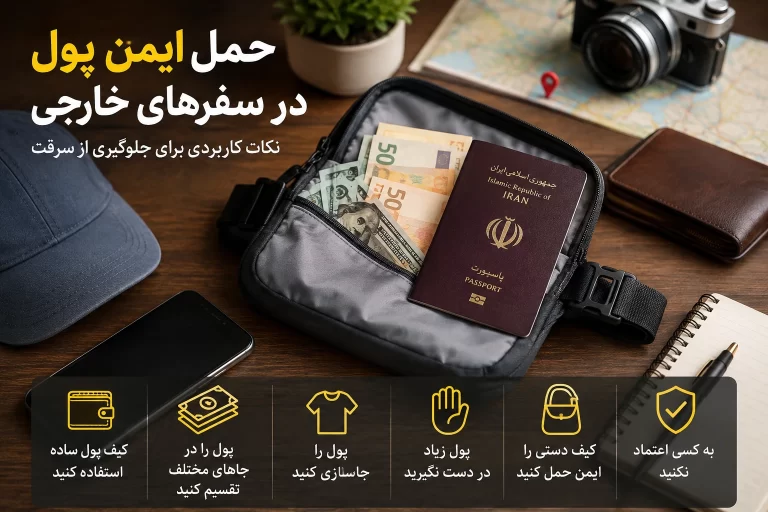 حمل امن پول در سفر به ترکیه؛ ۱۲ نکته برای جلوگیری از سرقت و گم‌شدن پول
