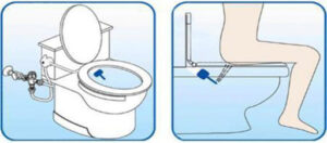 روش استفاده از شیر بیده در توالت فرنگی