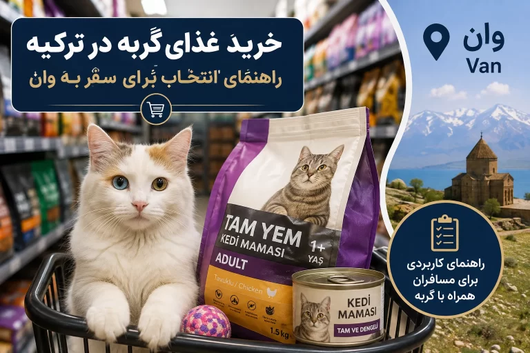 خرید غذای گربه در ترکیه؛ راهنمای انتخاب برای سفر به وان