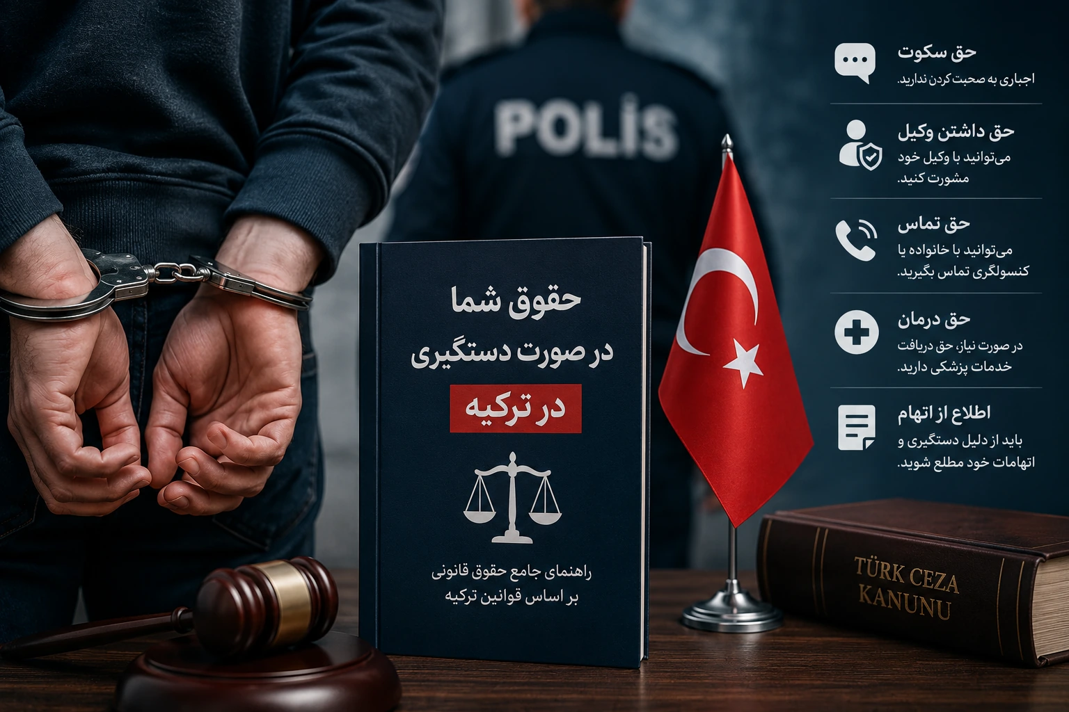 اگر در ترکیه دستگیر شدیم چه کنیم؟ حقوق کامل ایرانیان از لحظه بازداشت تا دادگاه