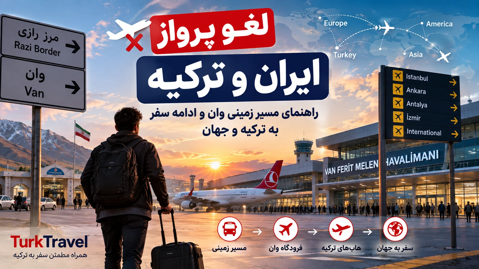 لغو پرواز ایران و ترکیه؛ راهنمای مسیر زمینی وان و ادامه سفر به ترکیه و جهان